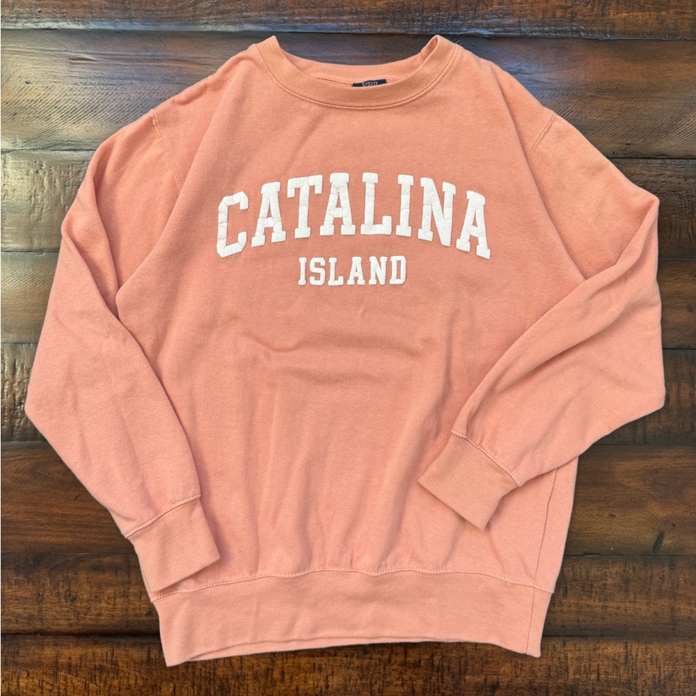 Catalina Island Salmon Colored Crewneck